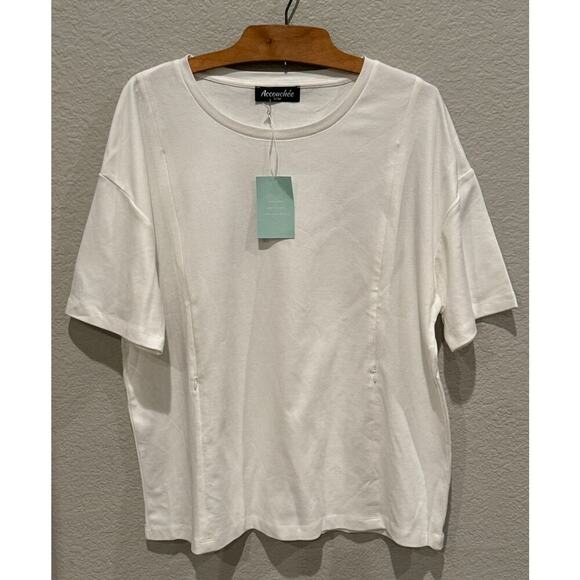 NWT Accouchée Side Zip Maternity/Nursing T-Shirt Size S/M - Picture 7 of 7